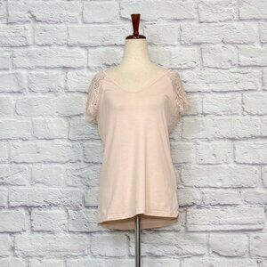 Raikamitu Peach Lace Top